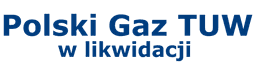 Logo Polski Gaz Towarzystwo Ubezpieczeń Wzajemnych w likwidacji